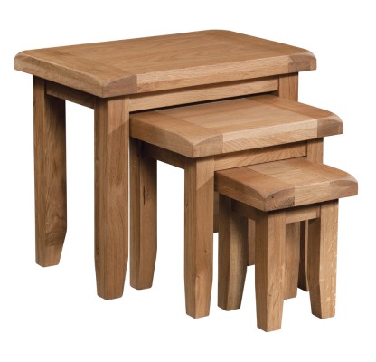 Somerset Oak Nest of Tables